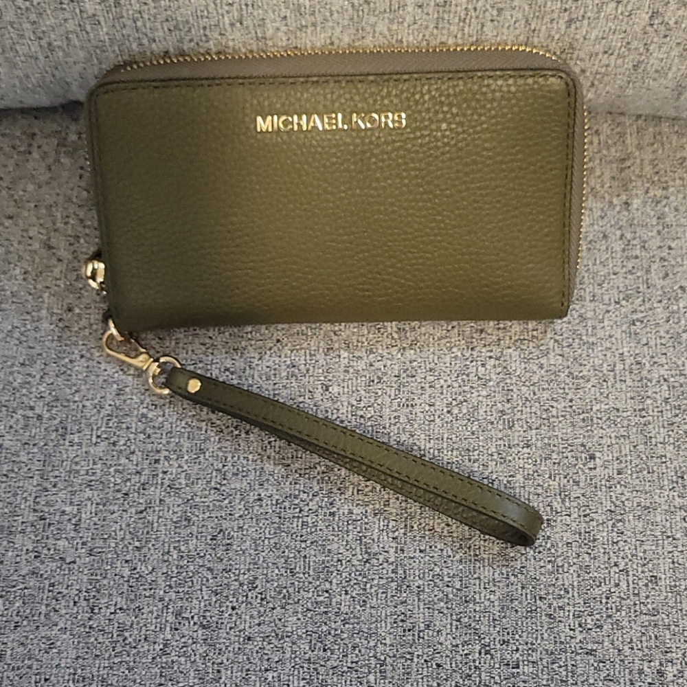 Michael Kors Phone Case Wallet Olive